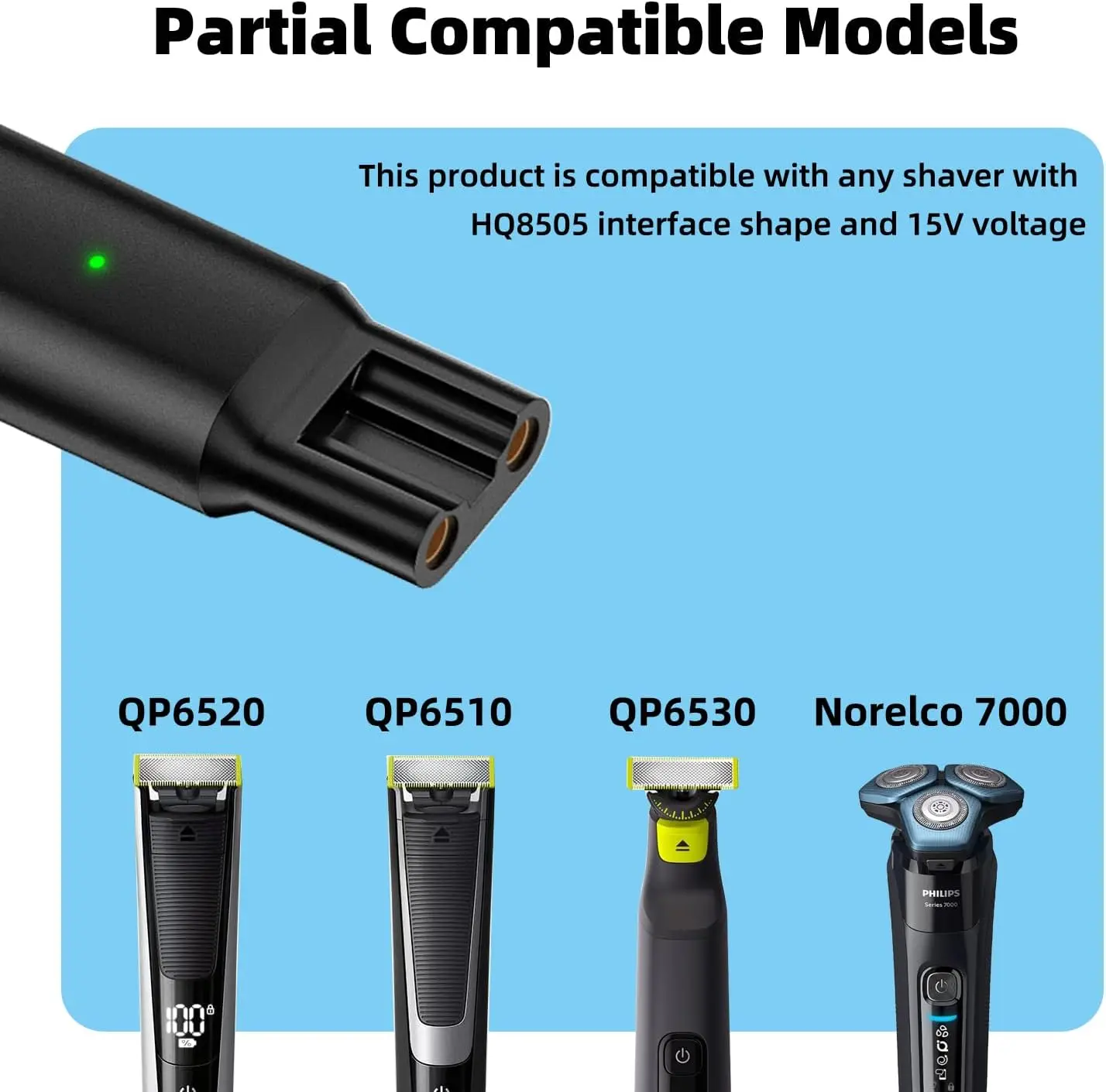2 Pack 15V Type-C HQ8505 зарядное устройство адаптер, USB-C зарядный ...