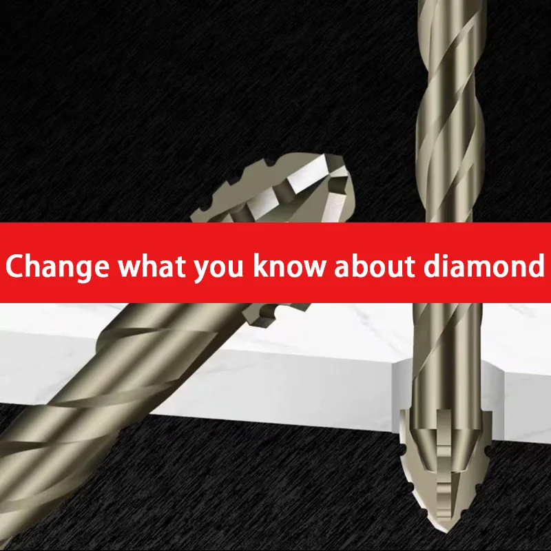 Alloy Drill Bit Multifunctional Tile Glass Cement Metal Ceramic Wood Plastic Hole Saw Triangle Size 6mm 8mm 10mm 12mm,drill bits
