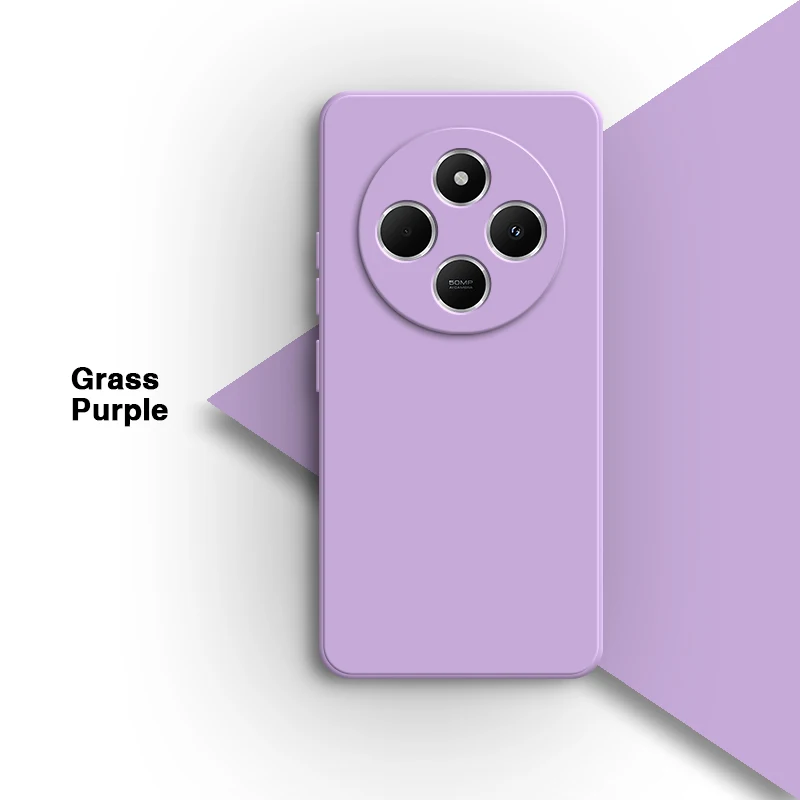 Sleek Silicone Square Phone Case with Lens Protection