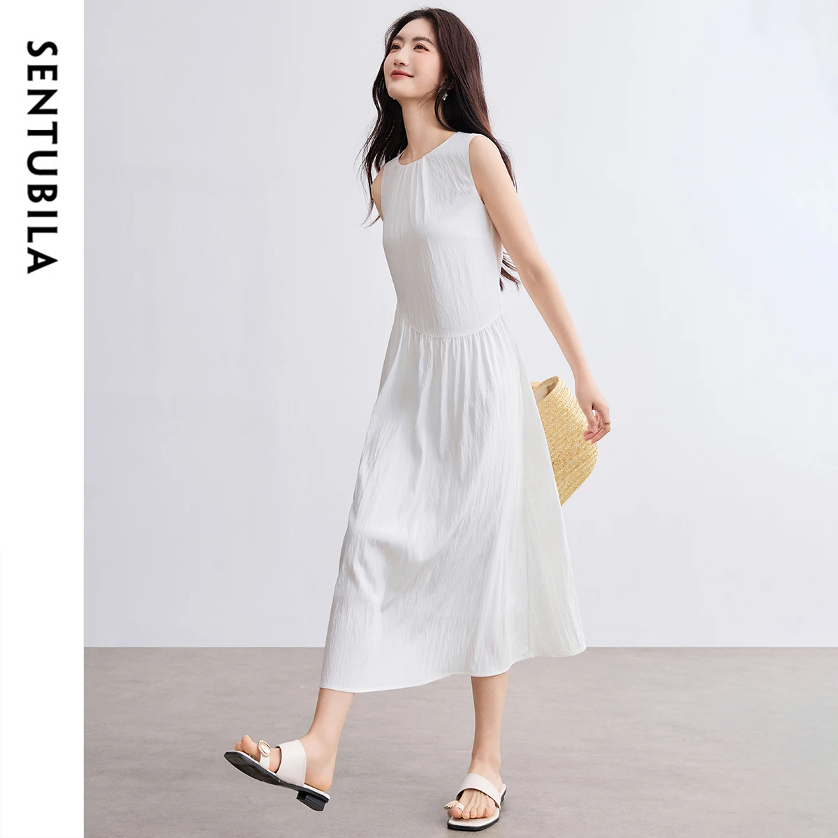 chinese dress ladies Real Style One-Piece Dress for Women Long Spring Summer Short Sleeve Elegant Plus Size Loose Collar Straight I-Line Stylish Simple Body Shape Cover Ko