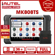 Autel MxiCOM MK808TS OBD2 Bluetooth סורק רכב Tpms אבחון כלים תכנות רכב סורק פעיל מבחן PK MP808BT|Code Reders ∓ Scn Tools|  
