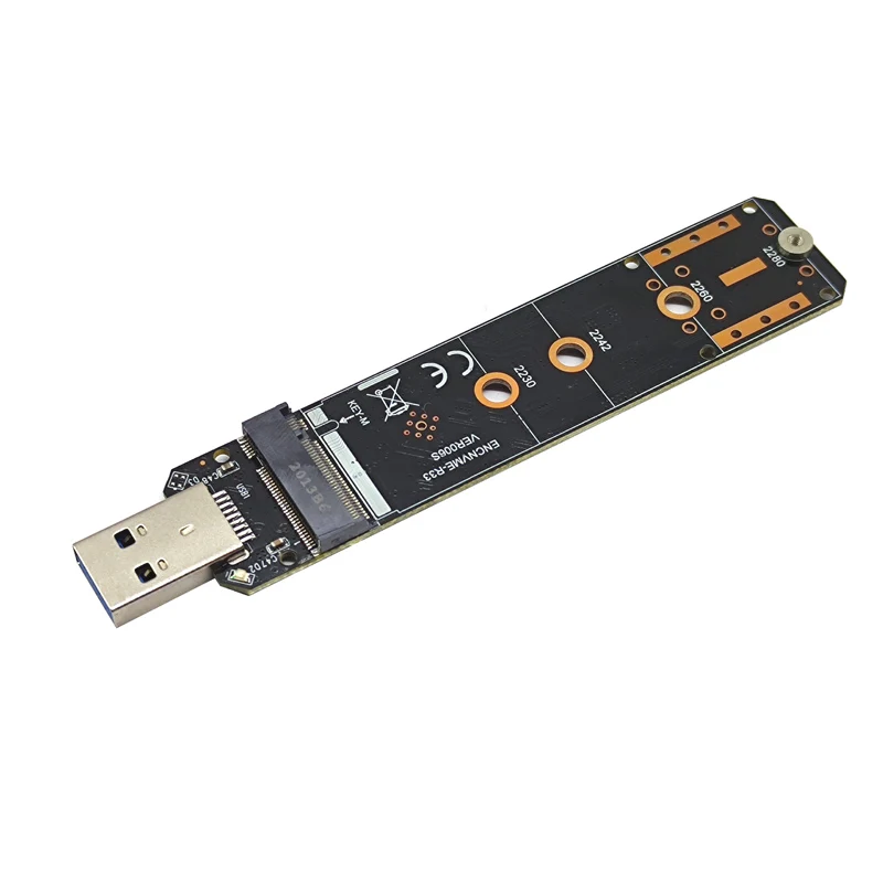 Nvme Usb Adaptador M.2 Nvme para Usb 3.1 Ssd Adaptador 10gbps Usb3.1 Gen Rtl9210 Chips para m Chave m2 Nvme 2230 2242 2260 2280 m. Ssd - Imagem 6