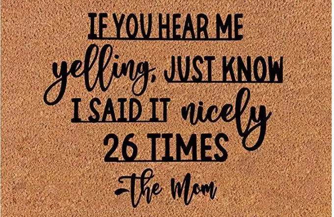 

Funny Welcome Doormat IF You Hear ME Yelling Outdoor Door Mat, Non-Slip Door Mat for Outside Entry Home Entrance Letters Doormat