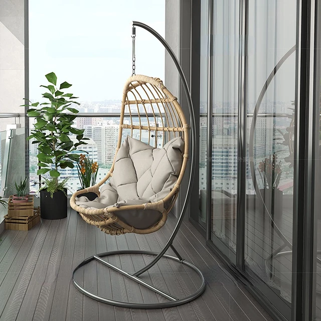Hanging Basket Chair Balcony Rocking Home Indoor Swing Net Red Bird Nest  Lazy Cradle Wicker Courtyard - AliExpress