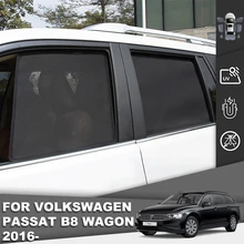 

For Volkswagen VW PASSAT B8 Variant 2016-2021 Magnet Car Sunshade Front Windshield Mesh Frame Curtain Baby Side Window Sun Shade