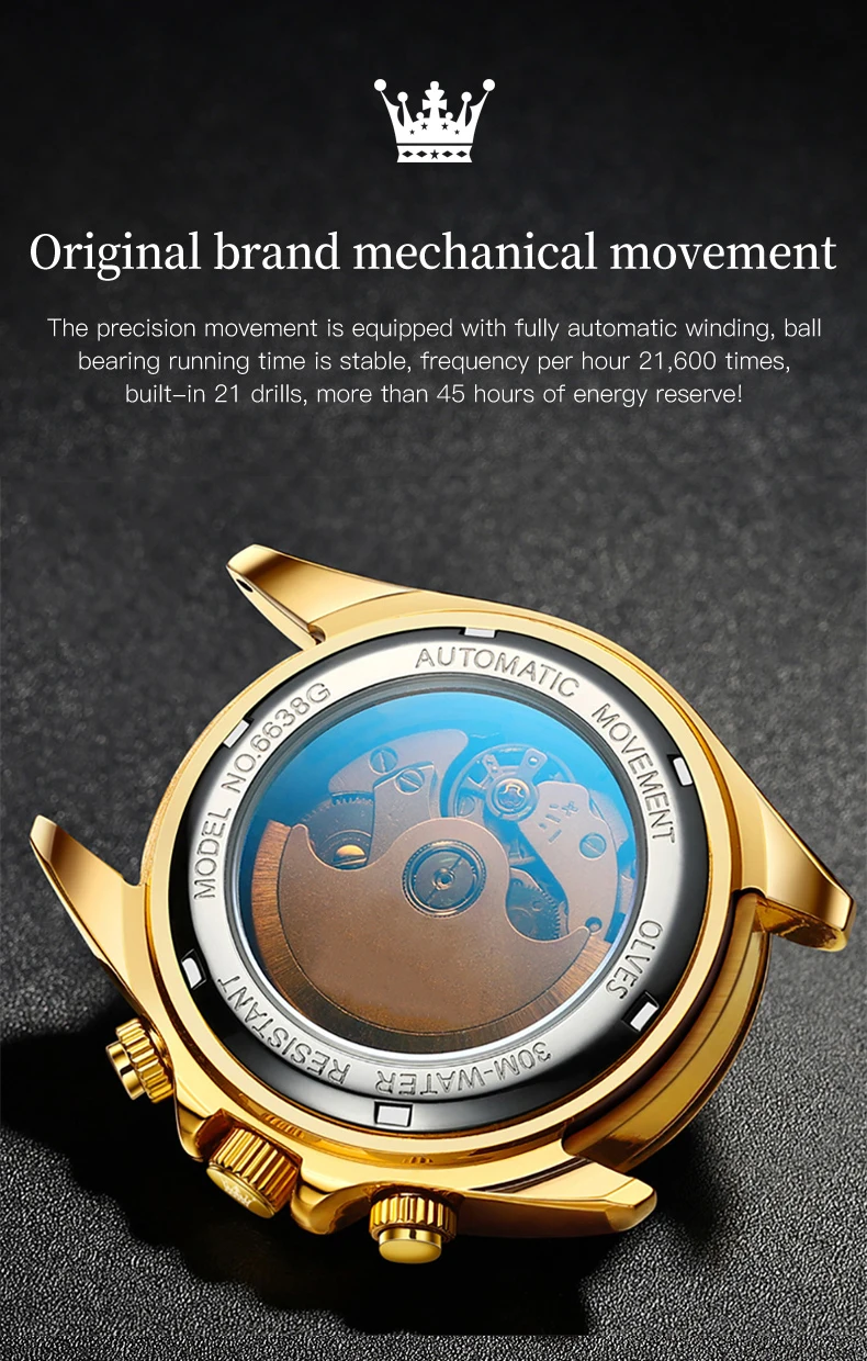 OLEVS 6638 Men's Watch description image 9
