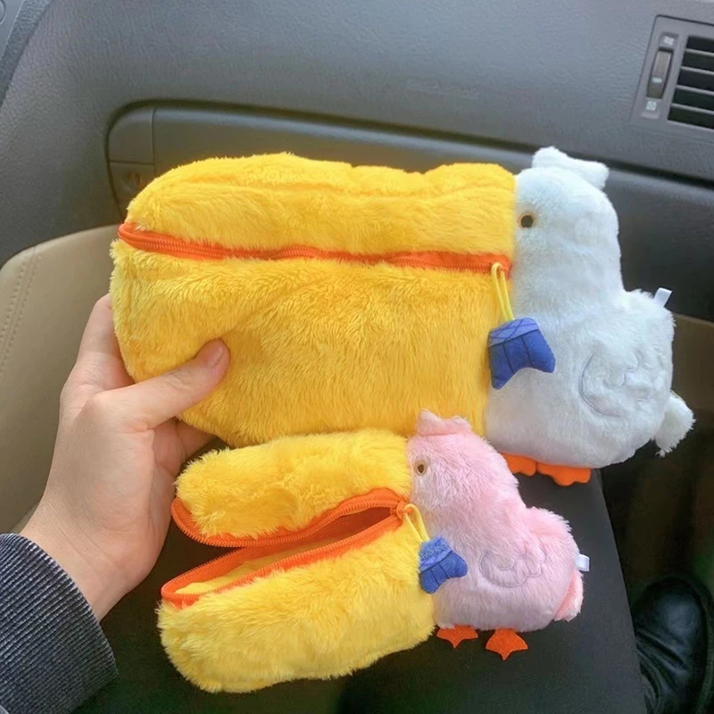 펠리칸 귀여운 연필 케이스, 봉제 메이크업 가방, 펜 가방, 문구 보관 가방, 제로 지갑, 만화 연필 파우치, 학용품 