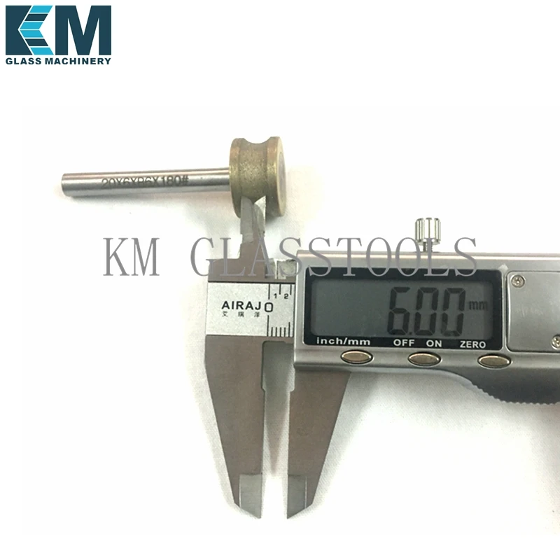! Diamond Grinding Head PE edge, Thickness 3mm~19mm For glass. Diameter 20mm, shank diameter 6mm.
