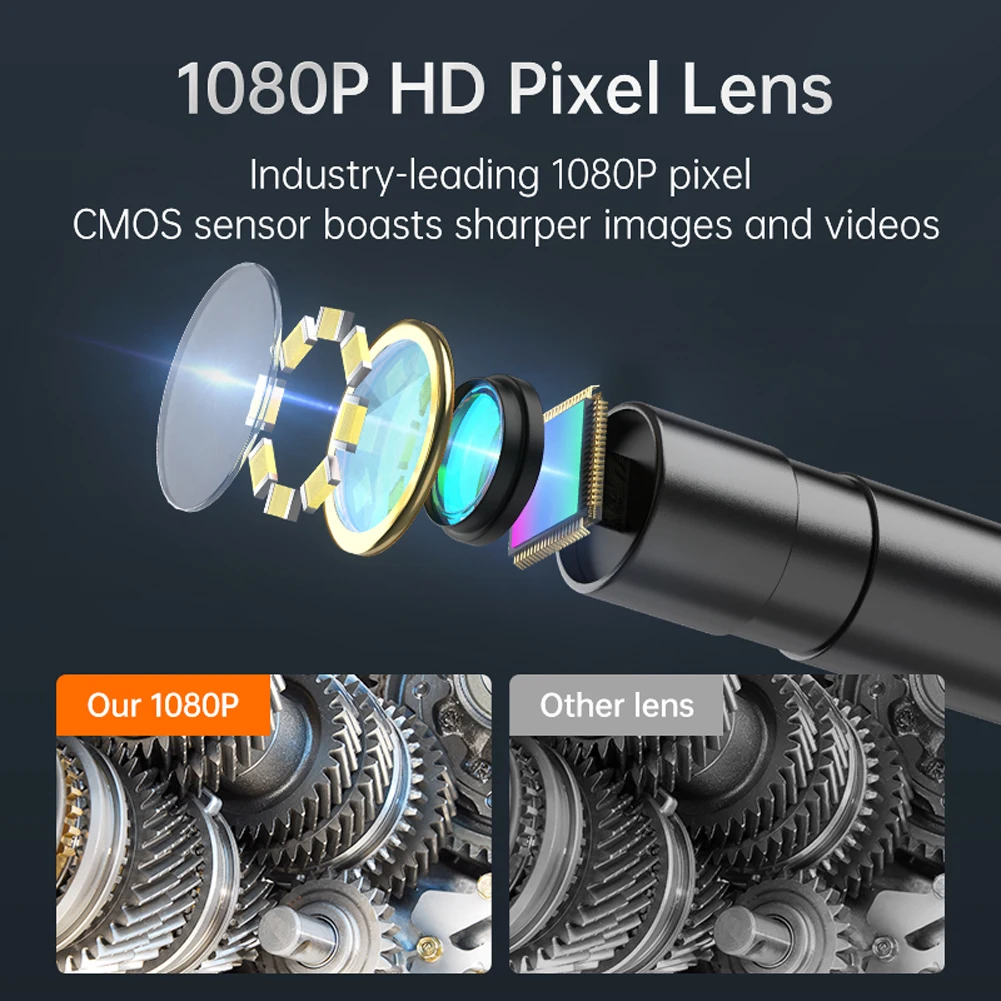 Endoscope Camera IP67 Waterproof Car Inspection Camera 8mm Len Industrial Endoscope Camera for Industrial Machinery Inspection 5