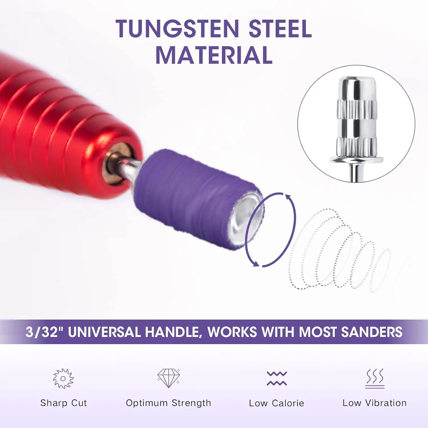 100 Pcs Sanding Bands for Nail Drill,Professional Fine Grit 150/180# Nail Drill Sanding Bands with 1 Pcs 3/32 In Drill Bit