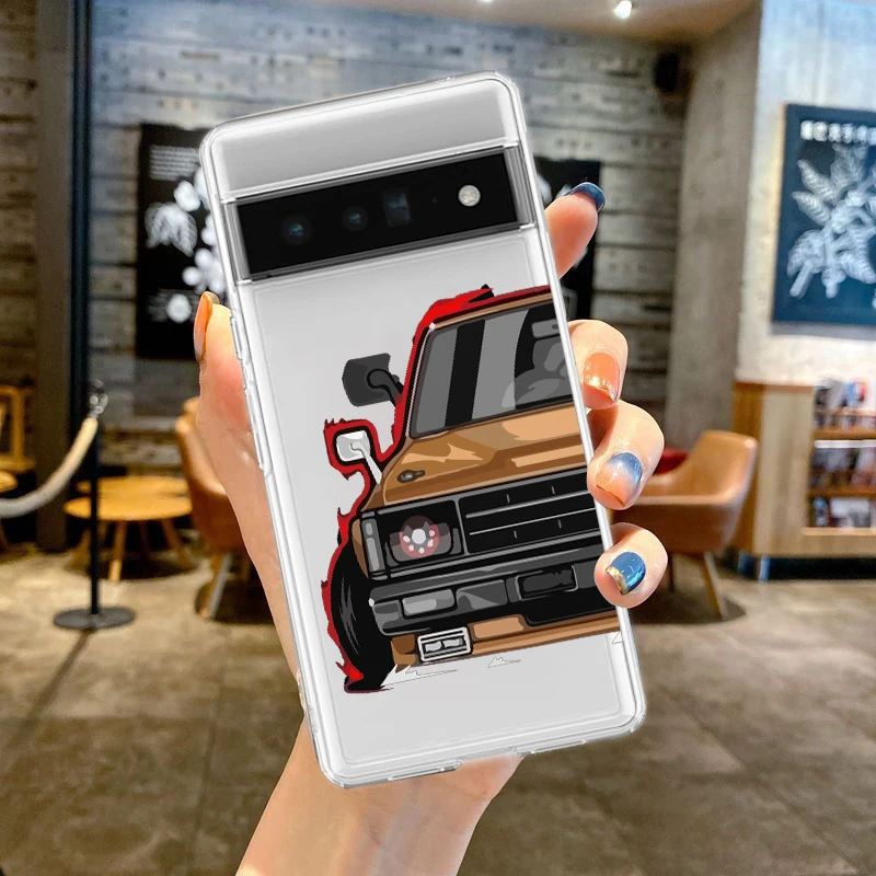 Japan JDM Sports Cars Comic Design Soft TPU Phone Case Cover