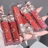 Moisturizing Berry Lip Gloss,Hydrating Glass Glow Lips With Thick Matte Finish,Long-Lasting Wear,Star Stripe Design-Gift 2