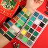 Christmas 18 color eye shadow plate sequins matte pearlescent eye shadow color party Christmas makeup 3