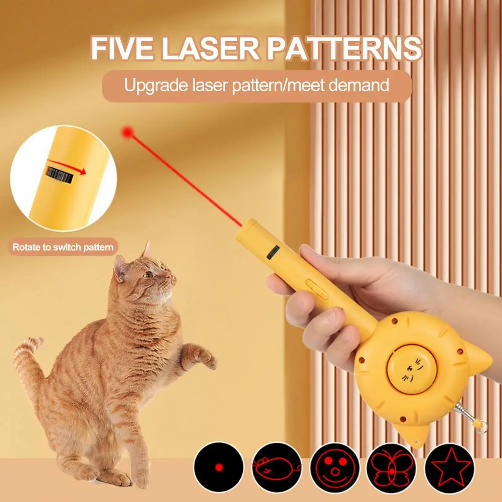 

Quick Time-saving Pet Brush Multifunctional Cat Toy Usb Charging Teaser Wand Easy-to-clean Funny Cat Stick Enhance for Pets