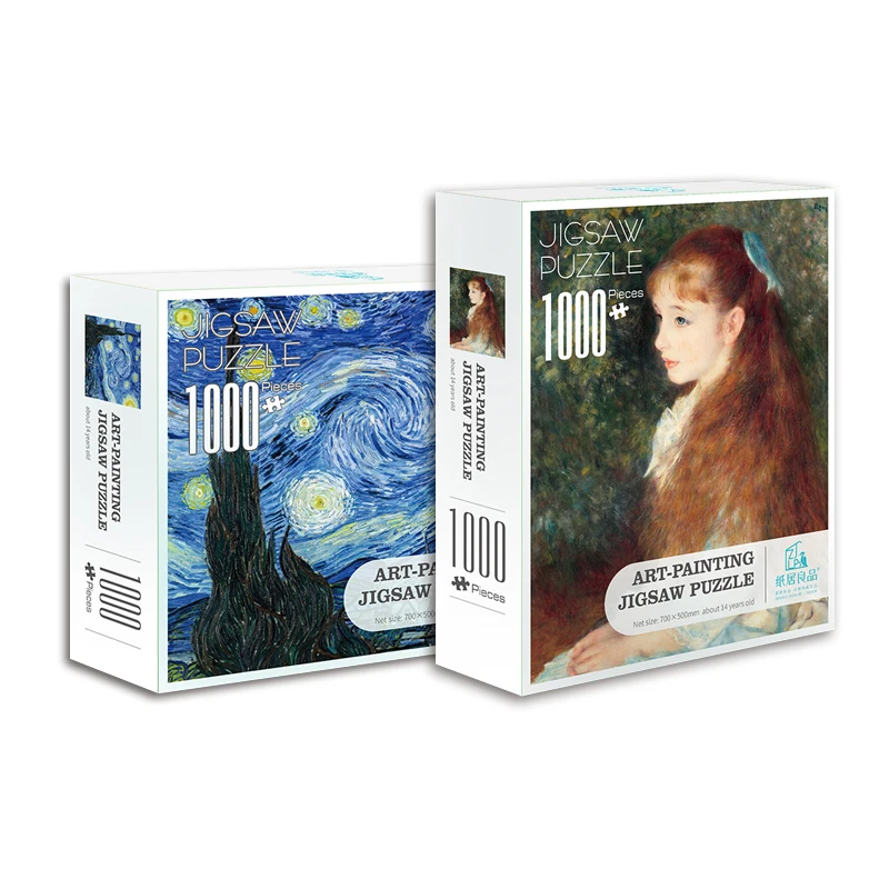 Paper In Each Puzzle Piece Of Painting Art 1000 Adults