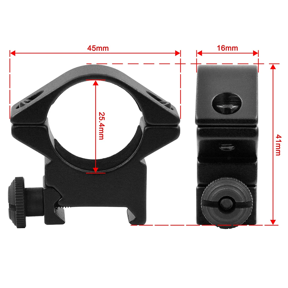 Rifle Scope Mount Rifle Scope Mount Ring Picatinny Riser Mount Scope Mount Adapter Scope Riser Mount Flashlight Scope Mount Weapon Flashlight Mount Flashlight Mount Tactical Barrel Scope Ring Mount 25.4mm/30mm Low QD Scope Torch Laser Sight Flashlight Mount 20mm RIS Rail Hunting Rifle