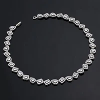 2024 New 4-piece Jewelry Set with Cubic Zirconia, Suitable for Women's Wedding Party Wedding Accessories Dubai, Saudi Arabia 2