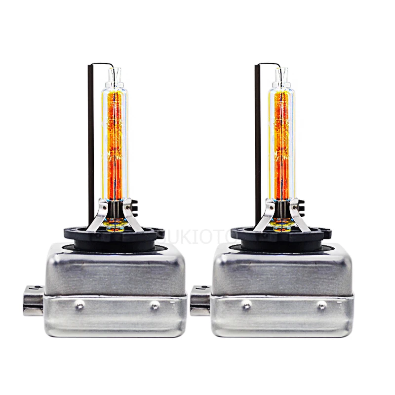 2PCS SUKIOTO CLASSIC XENSUKIT D1S Car Headlight Lamps 55W D1S 3000K HID Xenon Bulbs 85415 66140 Super Bright Yellow Auto Lights