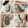 New Mini Portable Fan Portable Rechargeable Bladeless Turbo Ultea Quiet Student Hand Held Fan Outdoor Spotes Travel 3