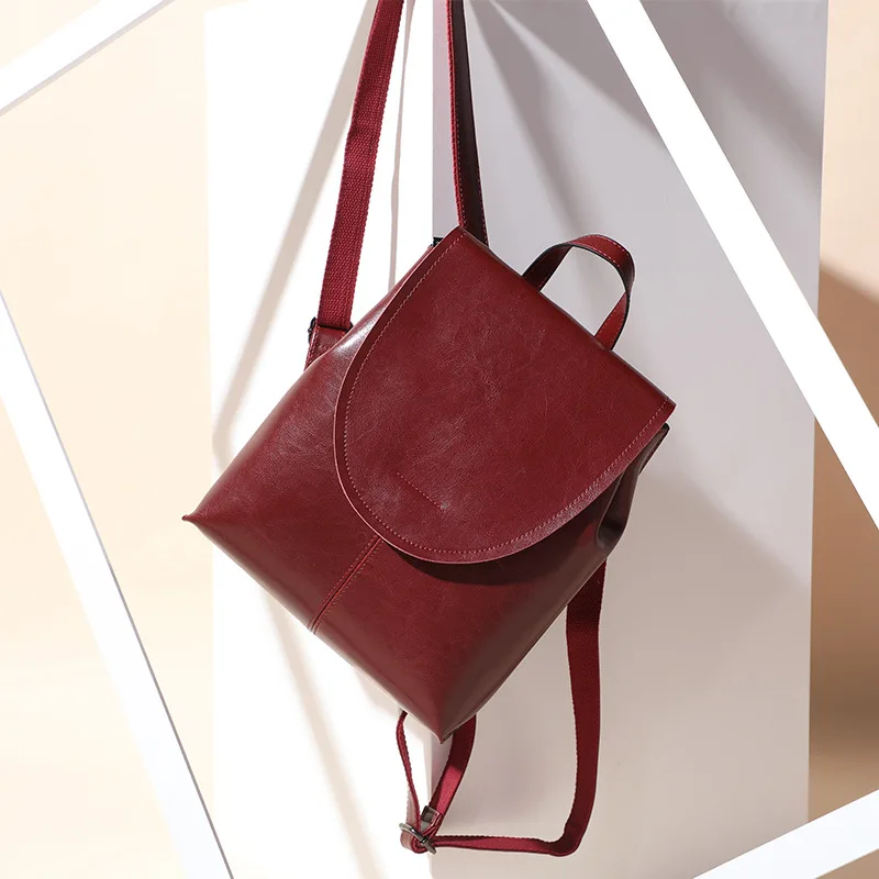 Backpack Women's Casual High-grade Bag Leather Luxury Brand