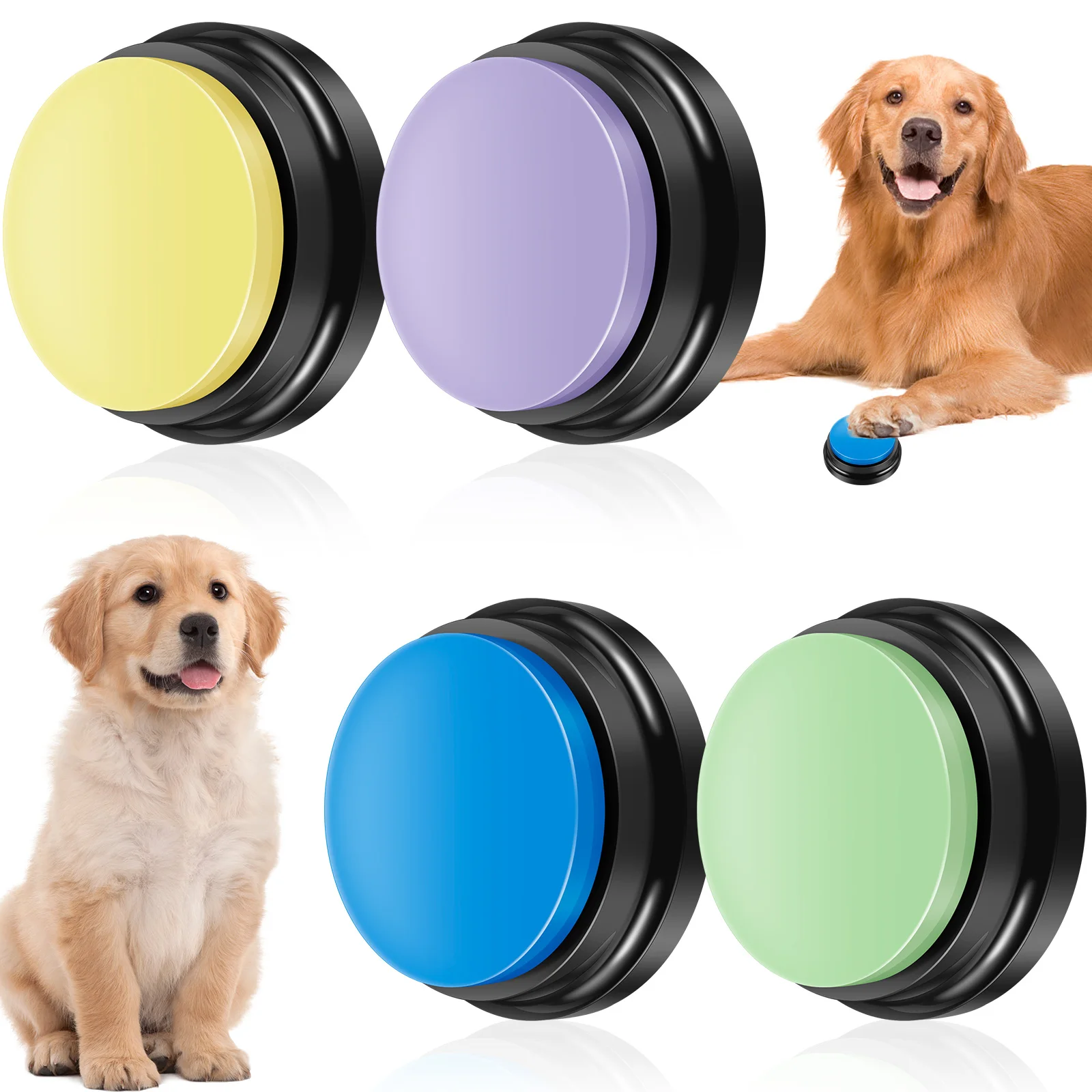 4 Pulsanti Registrabili Per Cani - Comunicazione Con Animali | Addestramento Con Voce Personalizzata - Foto 12