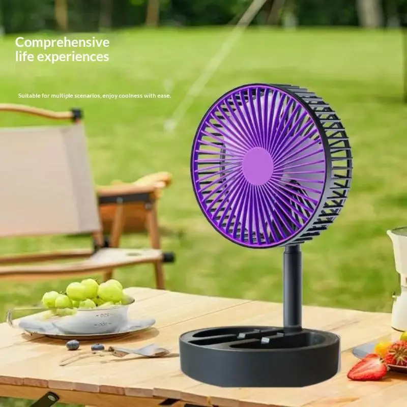 Portable Foldable USB Cooling Fan – Compact Desktop & Outdoor Air Circulator