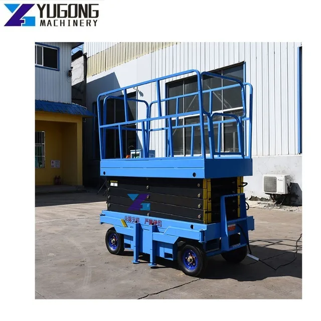 Mobile Type Hydraulic Battery Trailer Electric Scissor Lift Table