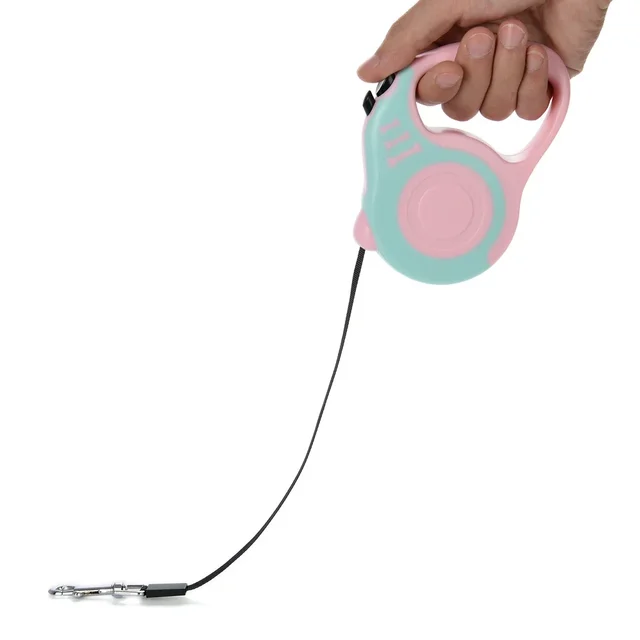3/5m Dog Leash Automatic Retractable Nylon Traction Extension Rope Puppy Walking Pet Supplies Roulette Leashes for Small Dogs 4