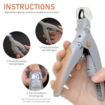 LED Magnification Pet Nail Trimmer Safe 1