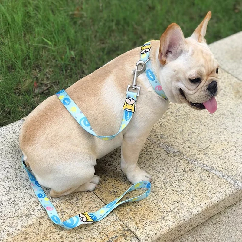 犬用のフレンチブルドッグ用の調節可能なハーネス,中小型犬用の