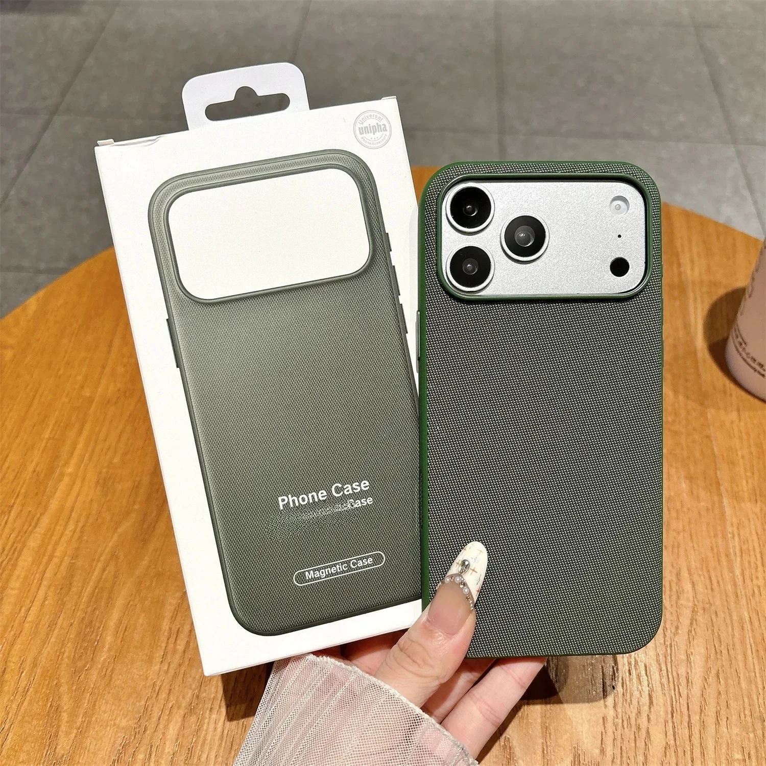 Original Technology Woven Texture Matte Shockproof Anti-Slip Protective Case