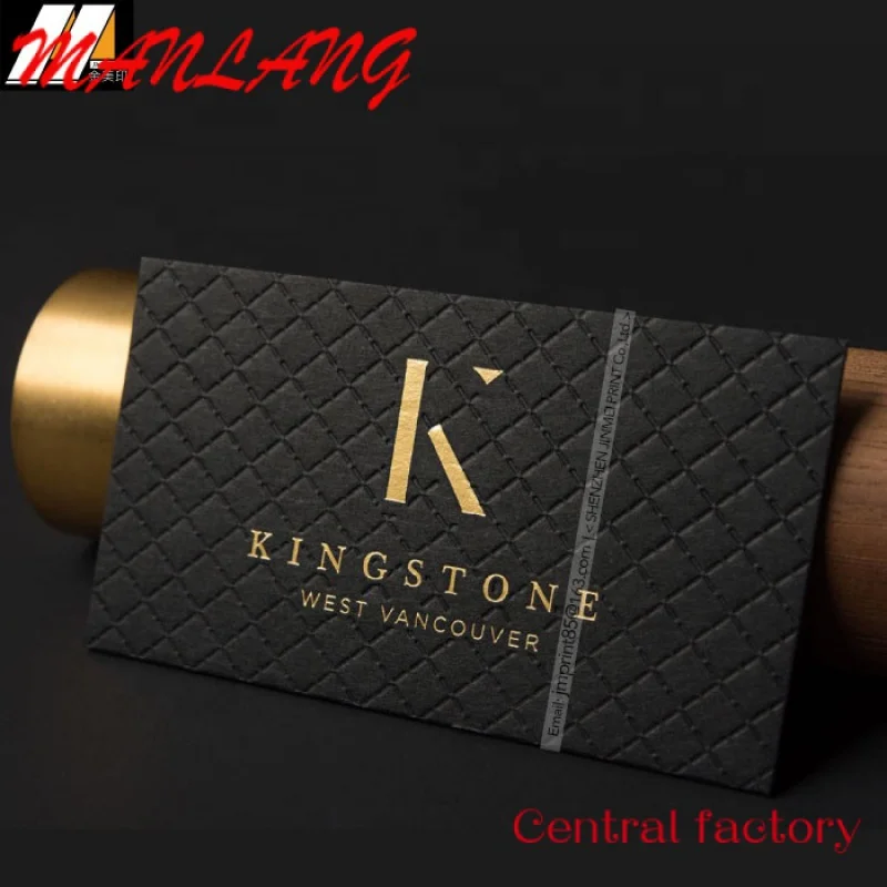 Custom  High quality embossed business cards, professional business card printing