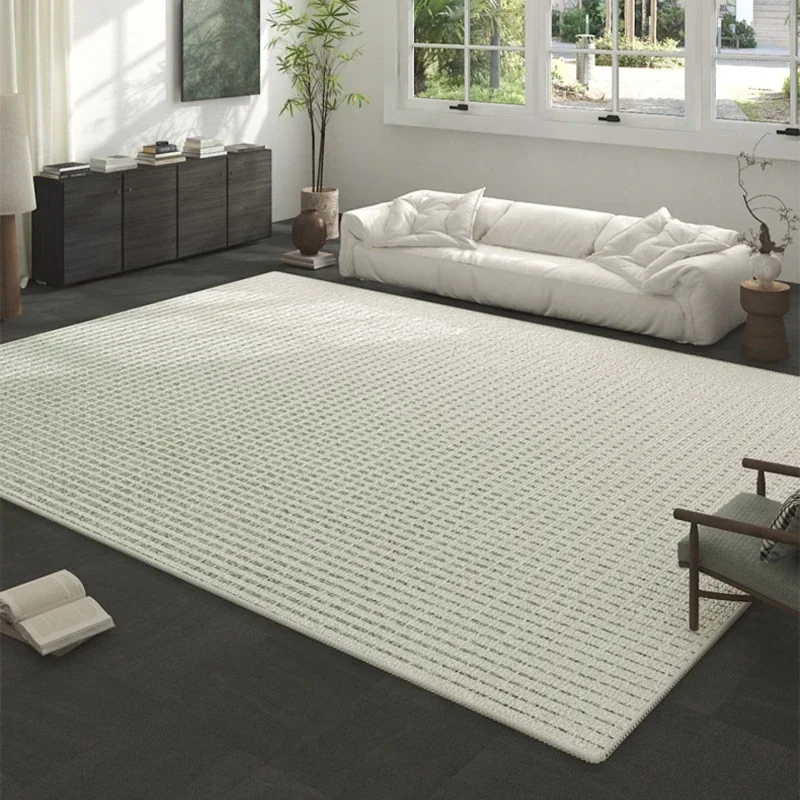 Literary Artistic Style Fresh Green Living Room Carpet Textured Bedroom Carpets Easy Clean Non-slip Washable Lounge Rug Alfombra 3