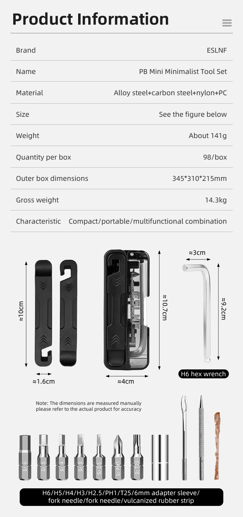 Fahrrad Reparatur Werkzeug Set Hohe Festigkeit Multi-funktion Wrench Tool Kit Tragbare 14-in-1 MTB Fahrrad reifen Reparatur Schlüssel Werkzeug Set – Detail 4