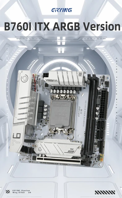 ERYING B760 itx Motherboard DDR4 Dual channel 64GB AC9560NGW
