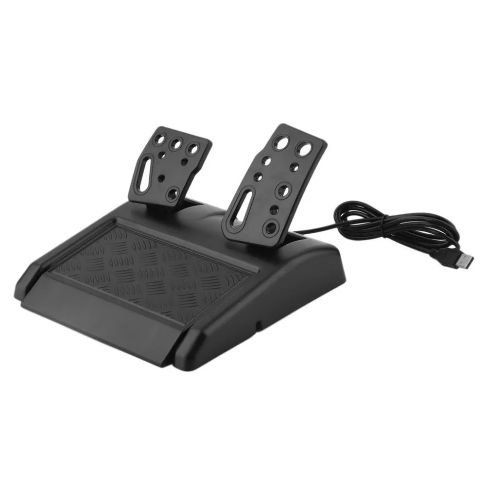 Volante de corrida de jogo de pc, volante universal de corrida de carro usb  de 270 graus com pedais para ps4, ps3, ps2, pc, x360, interruptor ns Double  the comfort : 