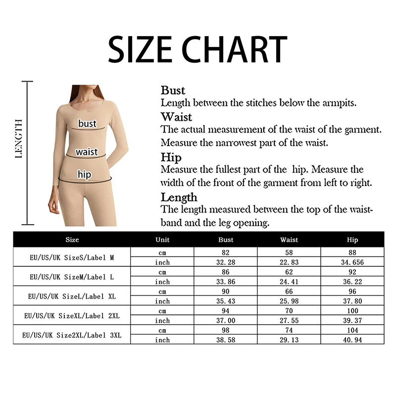Women's Thermal Underwear Set Winter Clothes Seamless Plus Fleece Warm Lingerie thermal underwear sets