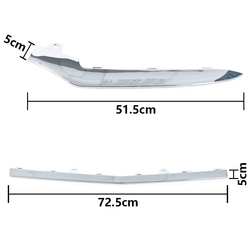 Frontstoßstangen-Unterlippenverkleidung, Chromverkleidung, dekorative Schutzteile für Mercedes Benz W212 E-Klasse E350 2014–2016, A2128852774 – Detail 2