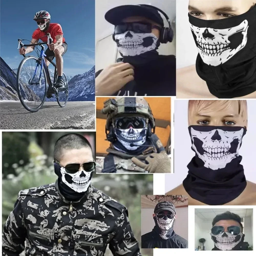 Description Picture 6 of itemBicycle Helmet Hood Bandana Breathable Windproof Skull Men Balaclava Ski Mask Cycling Caps Snowboard Face Cover Camping Scarf