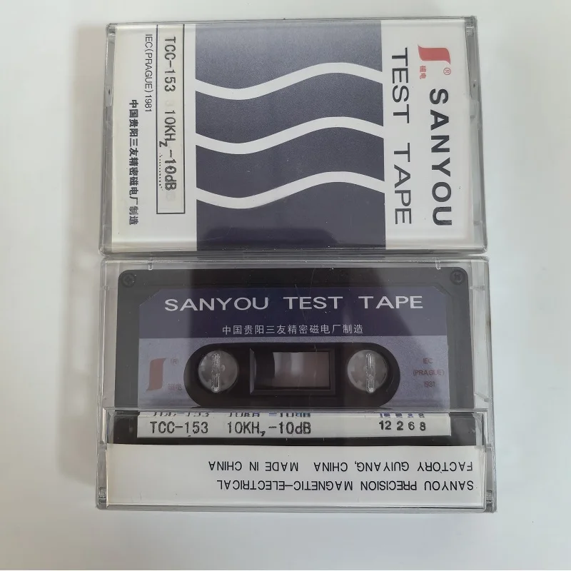 TEST TAPE SANYOU TCC-153 10KHz-10dB Azimuth test tape head azimuth adjustment