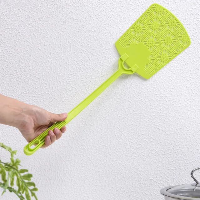 Műanyag Légy Swatter Kézikönyv Swat Kártevőirtás Kézi Rugalmas Swatters Rugalmas, Erős Hosszú Fogantyúval - Image 3