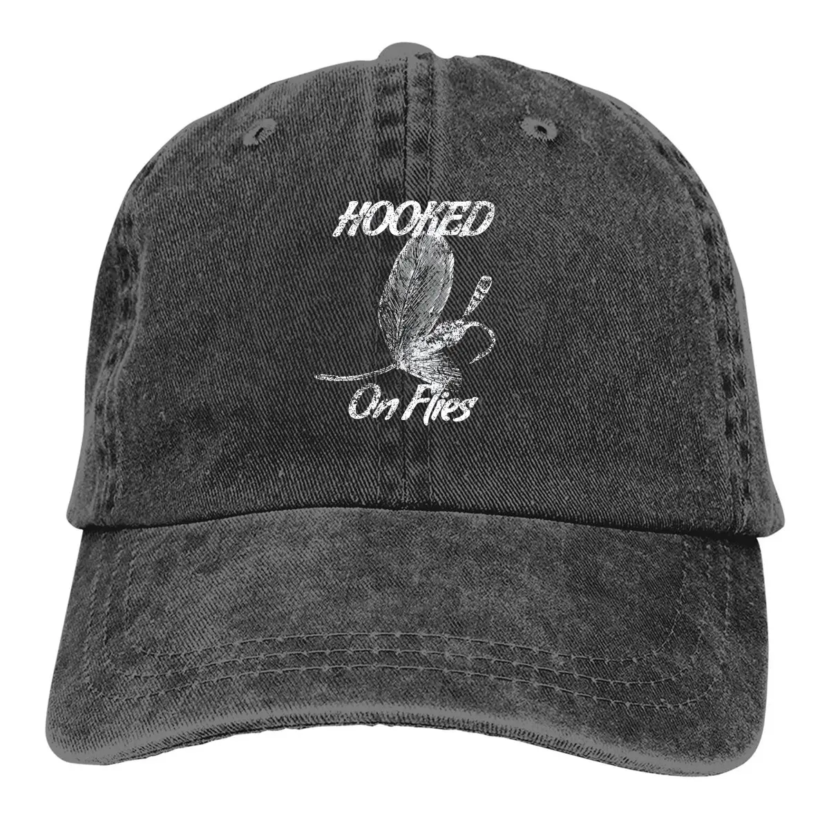 

Washed Men's Baseball Cap Cool Trucker Snapback Caps Dad Hat Fly Fishing Golf Hats