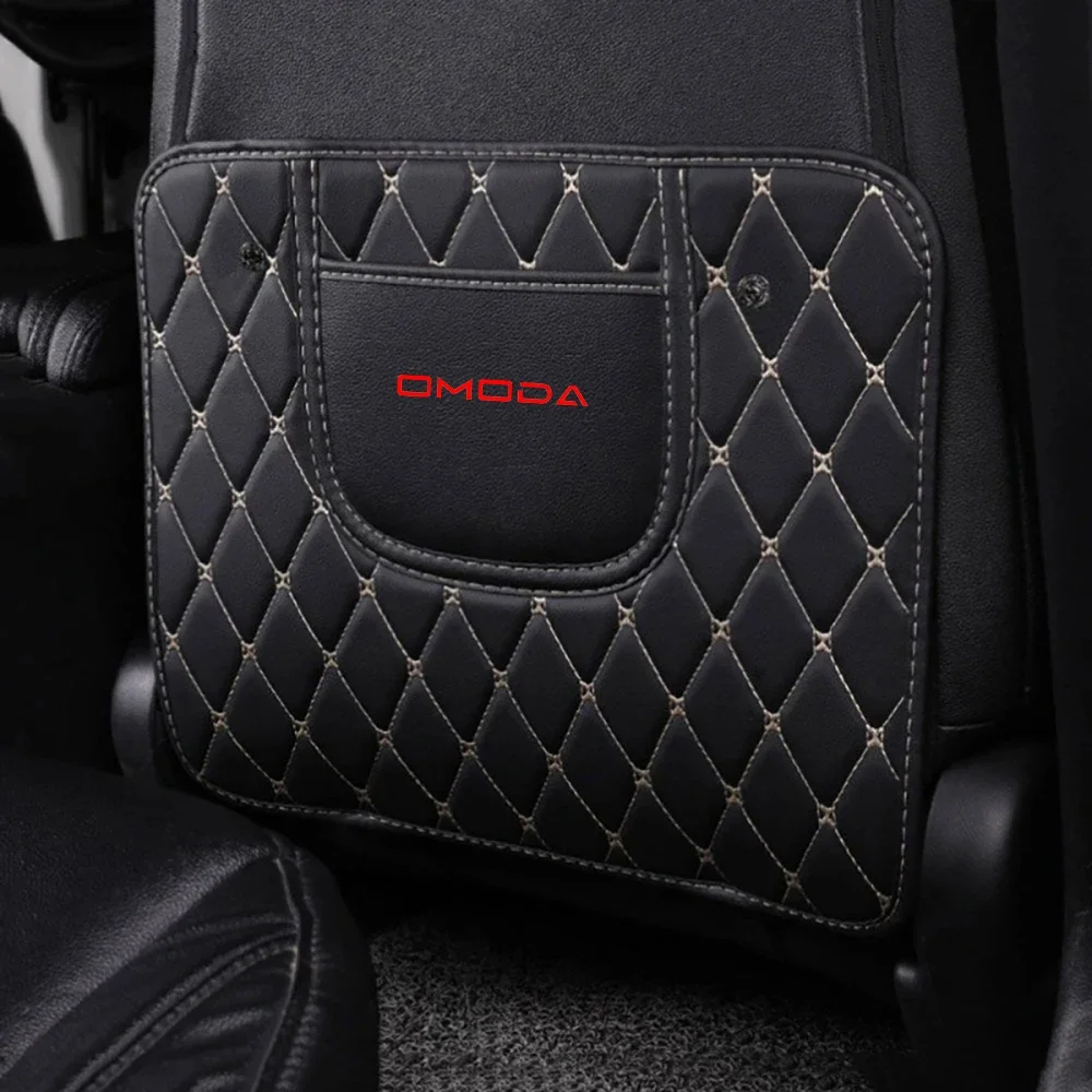 Per Chery Omoda 5 C5 S5 S5Gt Fx 2023 2024 Pu Leather Anti-Child-Kick Pad Car Waterproof Seat Back Protector Cover Accessori