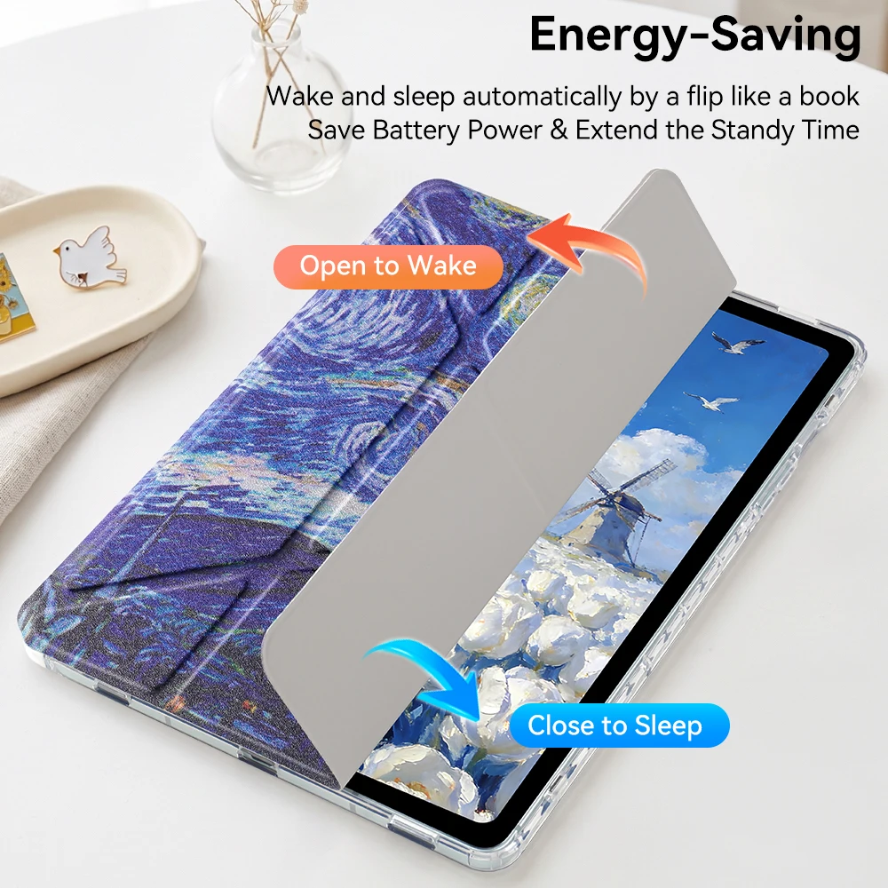 Premium Soft Leather Tablet Case with Auto Wake/Sleep Feature