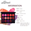 POPFEEL Matte 15 Colors Mini Lipstick Palette Red Lipstick Multicolored Moisturizing Lipstick Long Lasting Waterproof 6