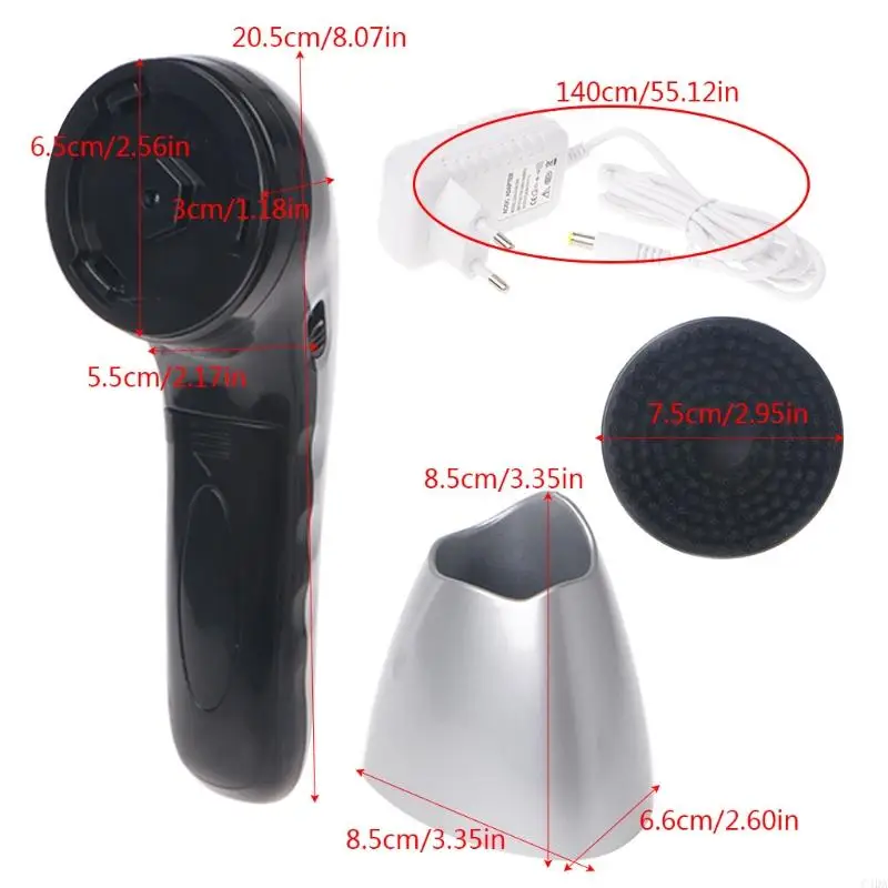 C4DA Portable Handheld Automatic Electric Shoe Brush Polisher 2 Ways Power Supp 4