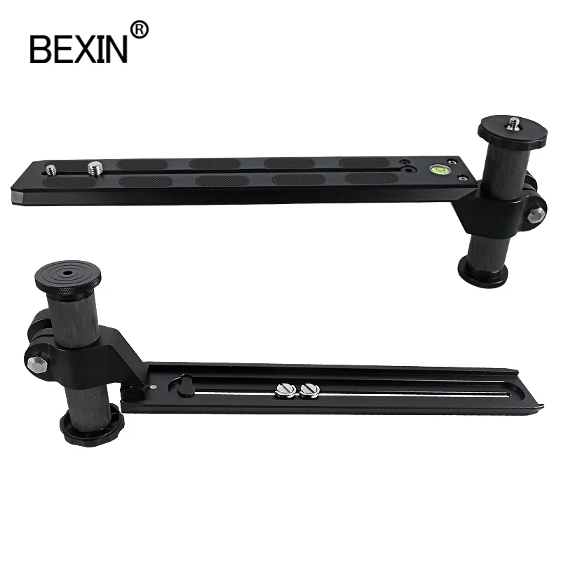 카메라 릴리스 삼각대 플레이트 망원 렌즈 지원 arca 스위스 플레이트가 있는 dslr 카메라 용 퀵 릴리스 플레이트 탄소 섬유 기둥