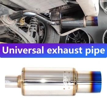 Universal Stainless Steel Exhaust Muffler – HKS Style