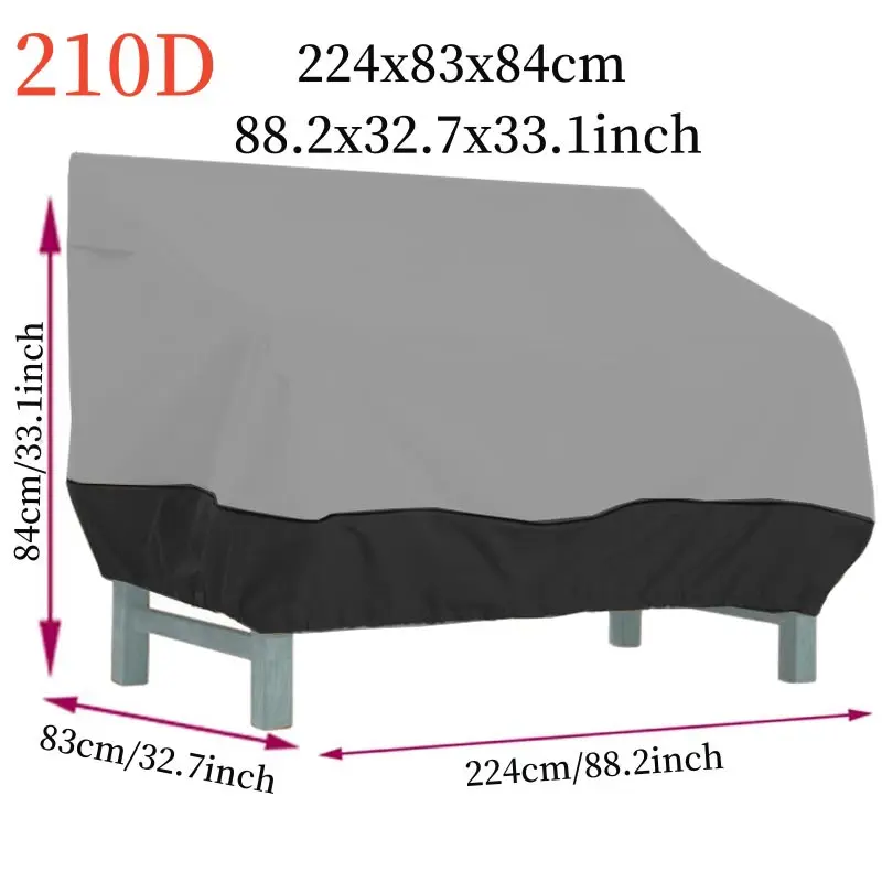 Outdoor Patio Furniture Chair Covers,Waterproof,Benchs Set Cover Sectional Sofa Set Cover,Garden Table and Chair Protector Cover 2