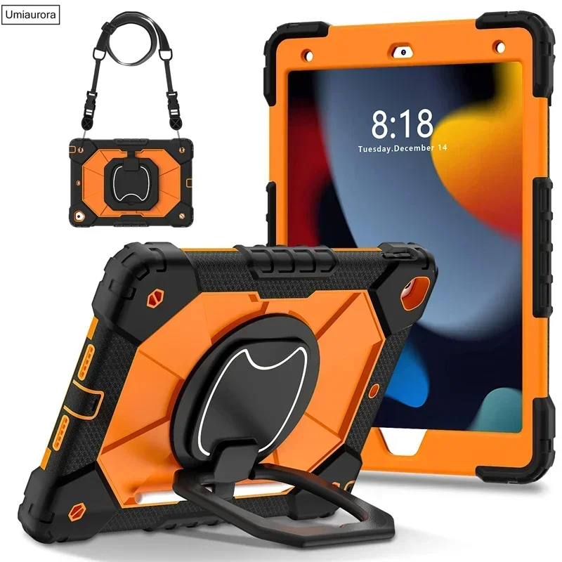 Ultimate Rugged Tablet Armor Case with Rotating Handle and Stand